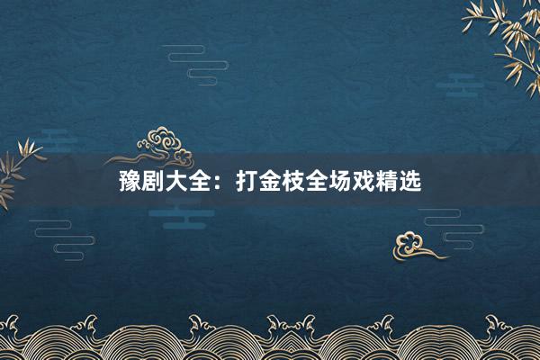 豫剧大全：打金枝全场戏精选